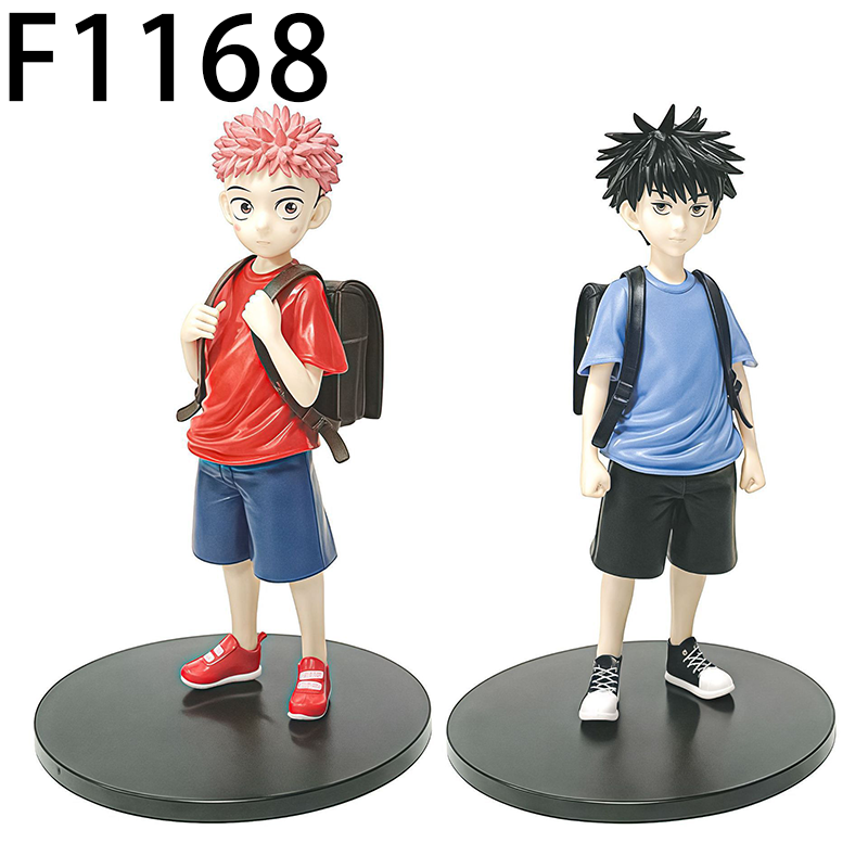 Jujutsu Kaisen Childhood Megumi Fushiguro Yuji Itadori Statue Action Figure Collection Premium Anime Model Toy Fans Collectors Decoration