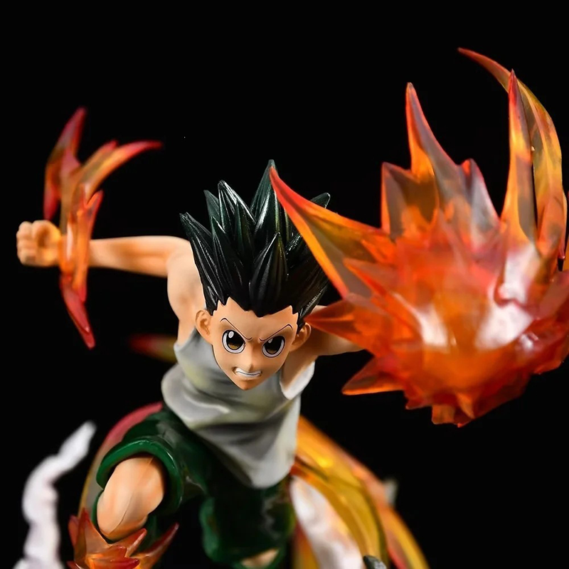 Hunter x Hunter Killua Zoldyck Gon Freecss Statue Action Figure Collection Premium Anime Model Toy Fans Collectors Decoration