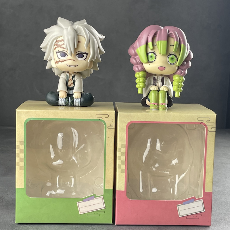 Demon Slayer Mitsuri Kanroji Sanemi Shinazugawa Statue Action Figure Collection Premium Anime Model Toy Fans Decoration