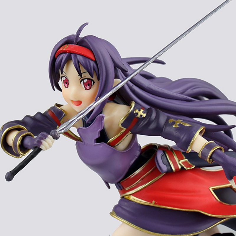 Sword Art Online Kirito Asuna Konno Yuuki Statue Action Figure Collection Premium Anime Model Toy Fans Collectors Decoration
