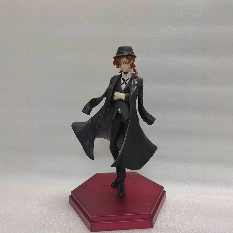 Bungo Stray Dogs Dazai Osamu Nakahara Chuuya Statue Action Figure Collection Premium Anime Model Toy Fans Collectors Decoration