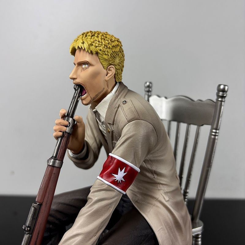 Attack on Titan Levi Ackerman Reiner Braun Statue Action Figure Collection Premium Anime Model Toy Fans Collectors Decoration