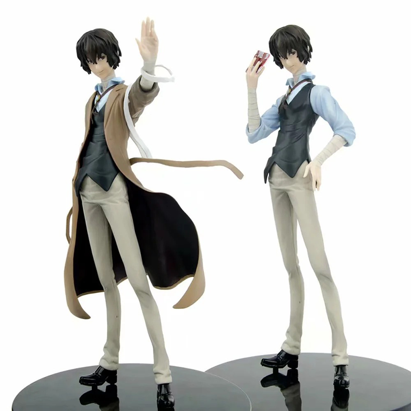 Bungo Stray Dogs Dazai Osamu Nakahara Chuuya Statue Action Figure Collection Premium Anime Model Toy Fans Collectors Decoration