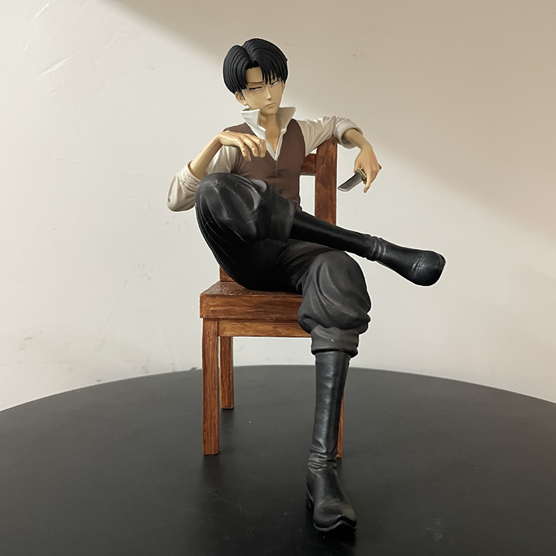 Attack on Titan Levi Ackerman Reiner Braun Statue Action Figure Collection Premium Anime Model Toy Fans Collectors Decoration