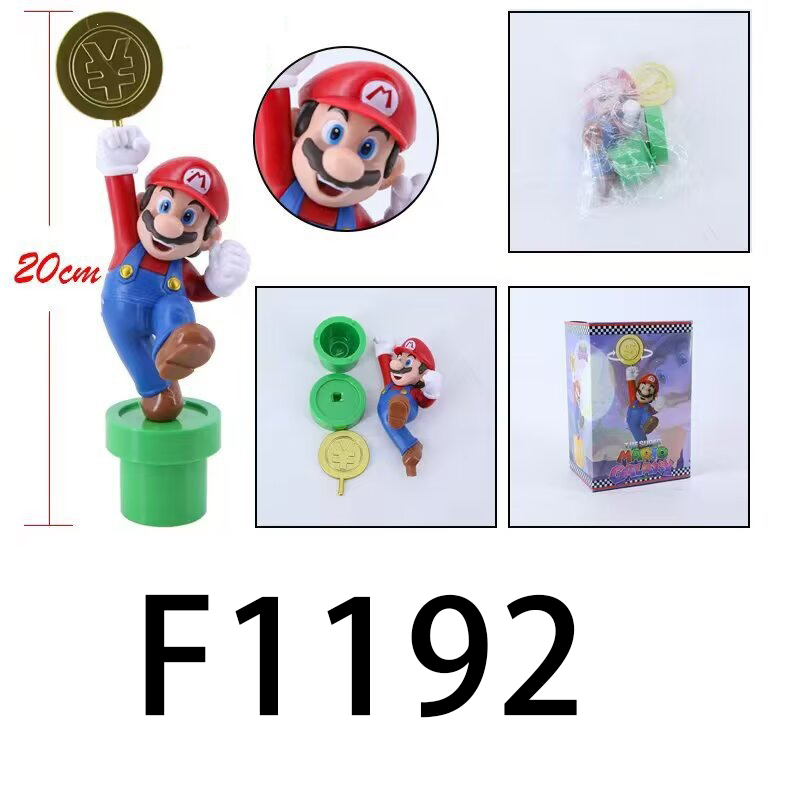 Super Mario Statue Action Figure Collection Premium Game Character Model Toy Fans Collectors Decoration Display