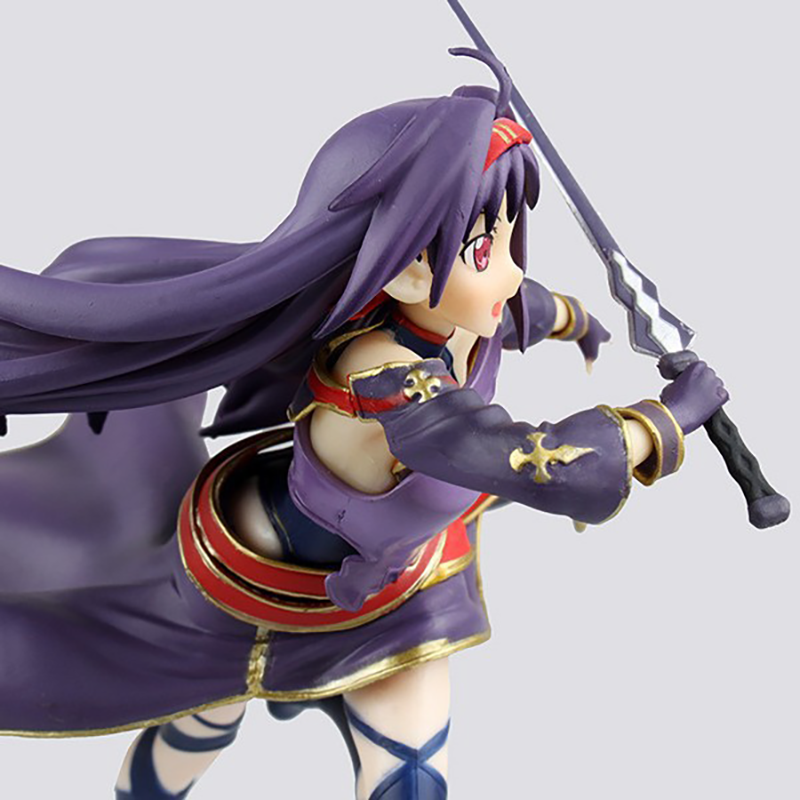 Sword Art Online Kirito Asuna Konno Yuuki Statue Action Figure Collection Premium Anime Model Toy Fans Collectors Decoration
