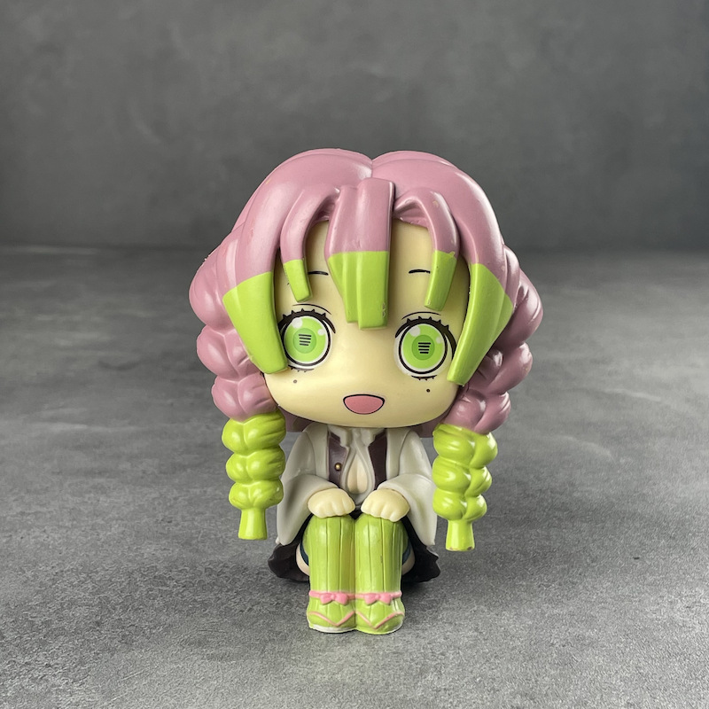 Demon Slayer Mitsuri Kanroji Sanemi Shinazugawa Statue Action Figure Collection Premium Anime Model Toy Fans Decoration