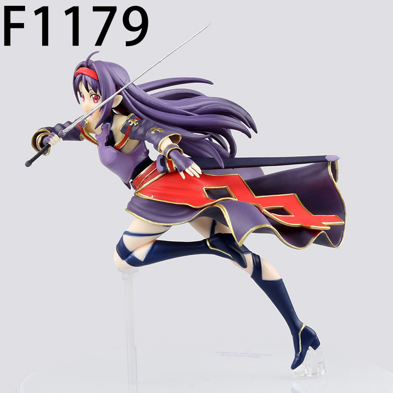 Sword Art Online Kirito Asuna Konno Yuuki Statue Action Figure Collection Premium Anime Model Toy Fans Collectors Decoration