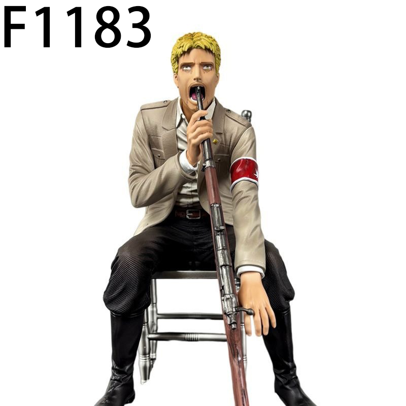 Attack on Titan Levi Ackerman Reiner Braun Statue Action Figure Collection Premium Anime Model Toy Fans Collectors Decoration