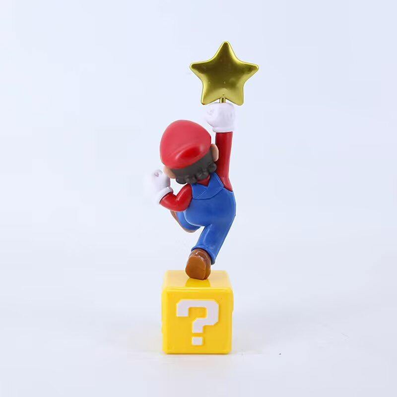 Super Mario Statue Action Figure Collection Premium Game Character Model Toy Fans Collectors Decoration Display