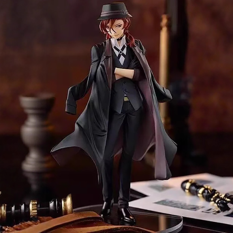 Bungo Stray Dogs Dazai Osamu Nakahara Chuuya Statue Action Figure Collection Premium Anime Model Toy Fans Collectors Decoration