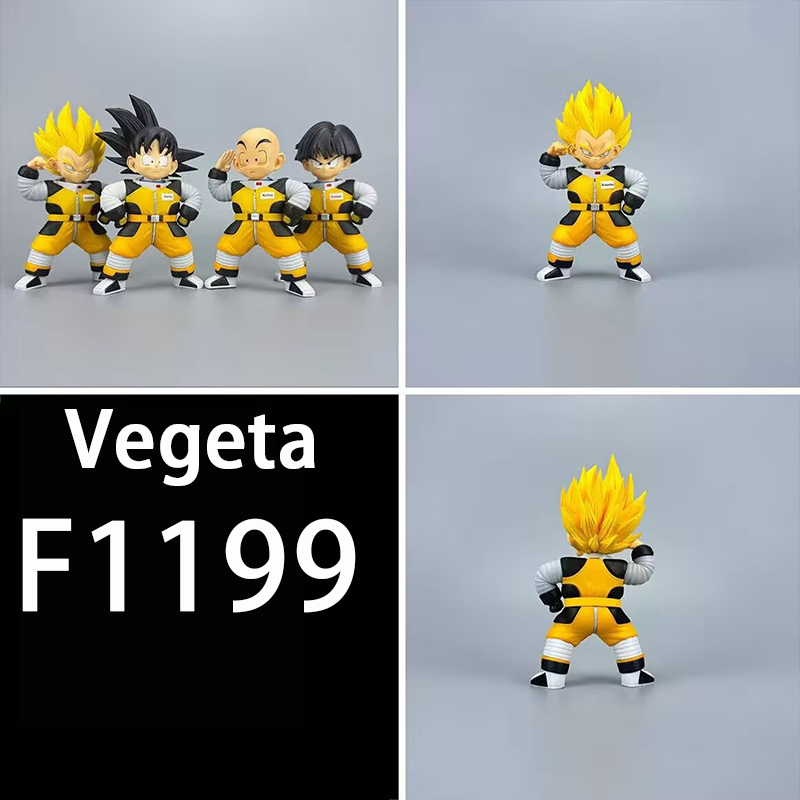 Dragon Ball Goku Gohan Krillin Vegeta Statue Action Figure Collection Premium Chibi Anime Model Toy Fans Collectors Decoration