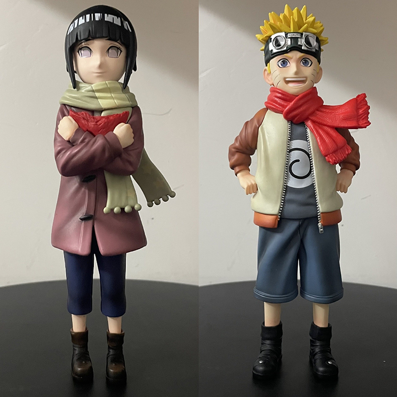 Naruto Shippuden Naruto Uzumaki Hinata Hyuga Statue Action Figure Collection Premium Anime Model Toy Fans Collectors Decoration