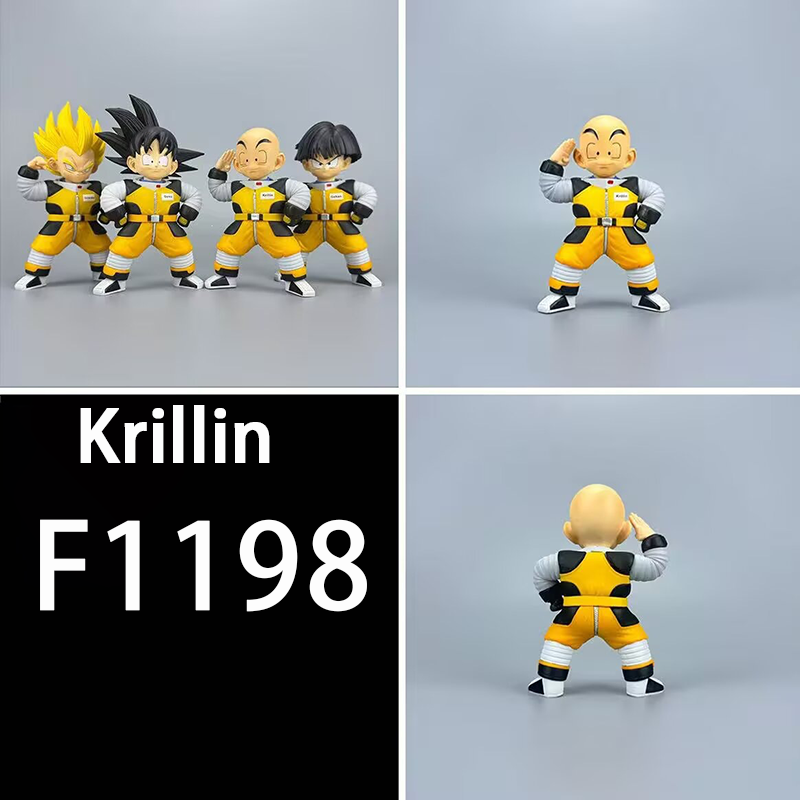 Dragon Ball Goku Gohan Krillin Vegeta Statue Action Figure Collection Premium Chibi Anime Model Toy Fans Collectors Decoration