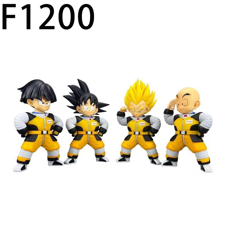 Dragon Ball Goku Gohan Krillin Vegeta Statue Action Figure Collection Premium Chibi Anime Model Toy Fans Collectors Decoration