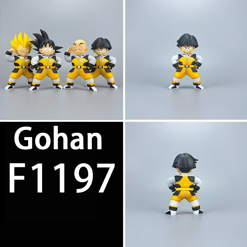 Dragon Ball Goku Gohan Krillin Vegeta Statue Action Figure Collection Premium Chibi Anime Model Toy Fans Collectors Decoration