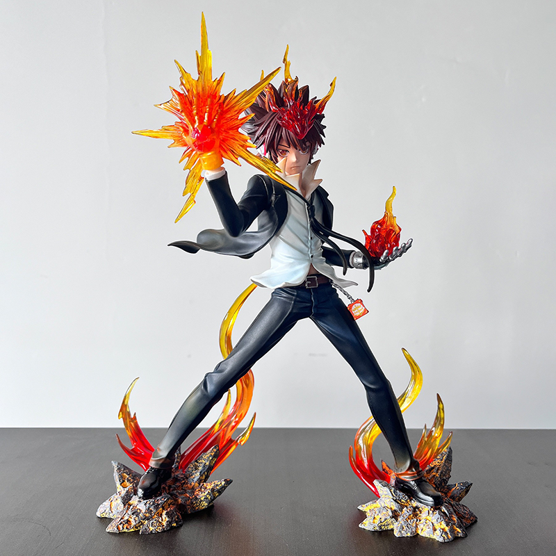 Katekyo Hitman Reborn Tsunayoshi Sawada Statue Action Figure Collection Premium Anime Model Toy Fans Collectors Decoration