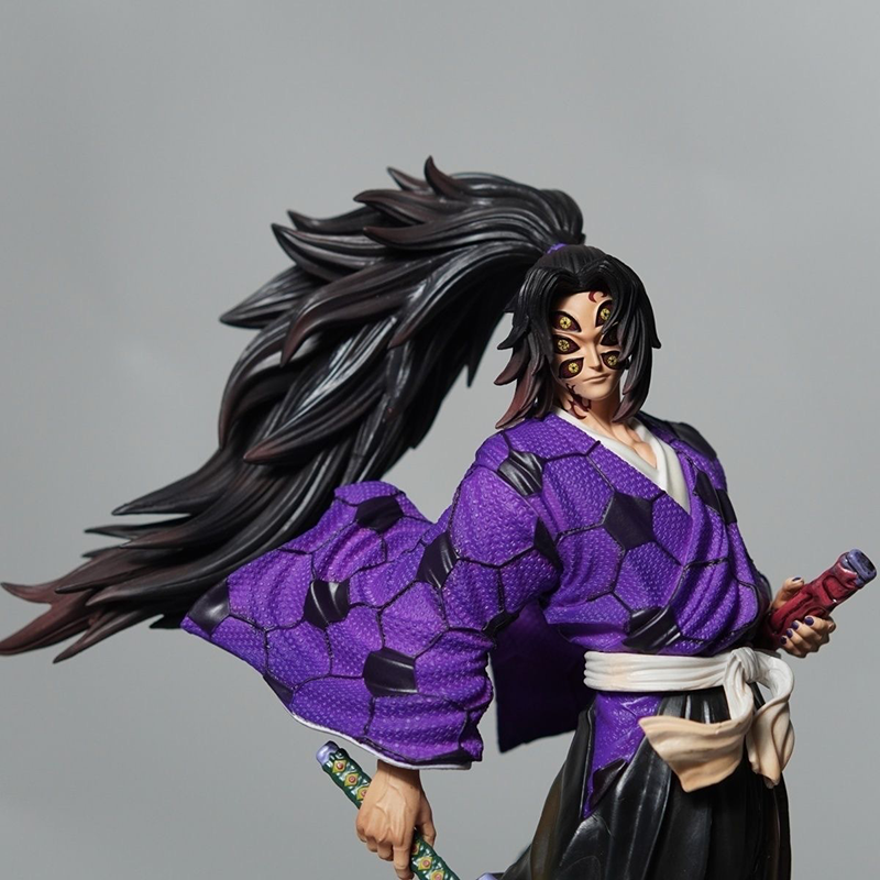 Demon Slayer Kokushibo Statue Action Figure Collection Premium Anime Model Toy Fans Collectors Decoration