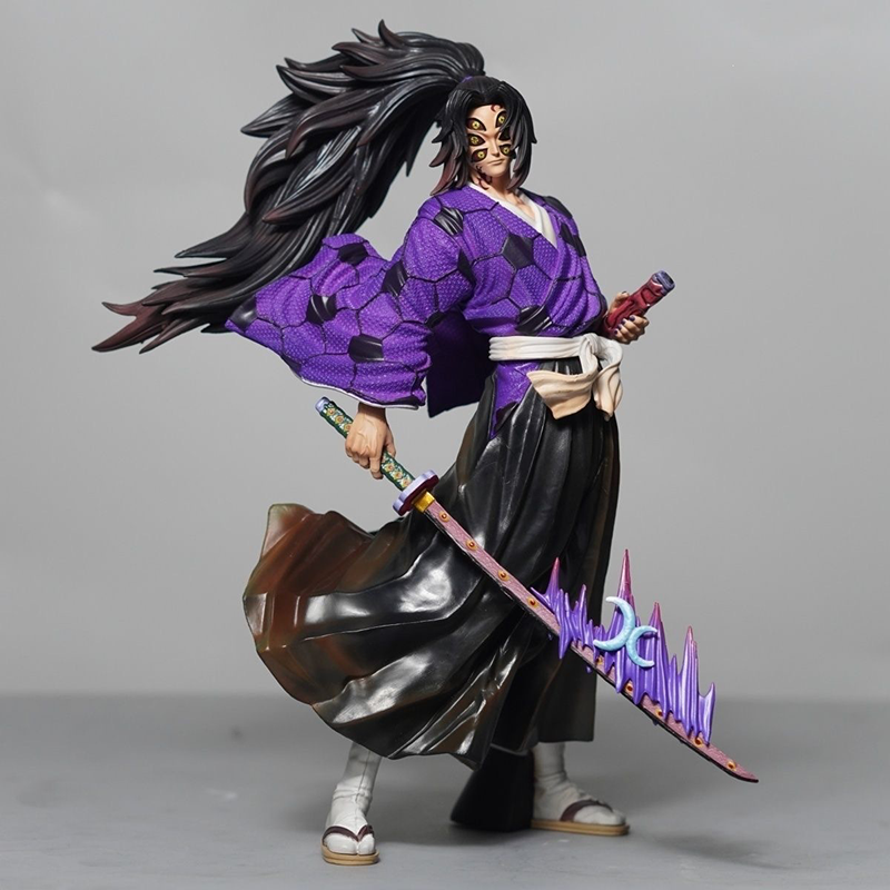 Demon Slayer Kokushibo Statue Action Figure Collection Premium Anime Model Toy Fans Collectors Decoration