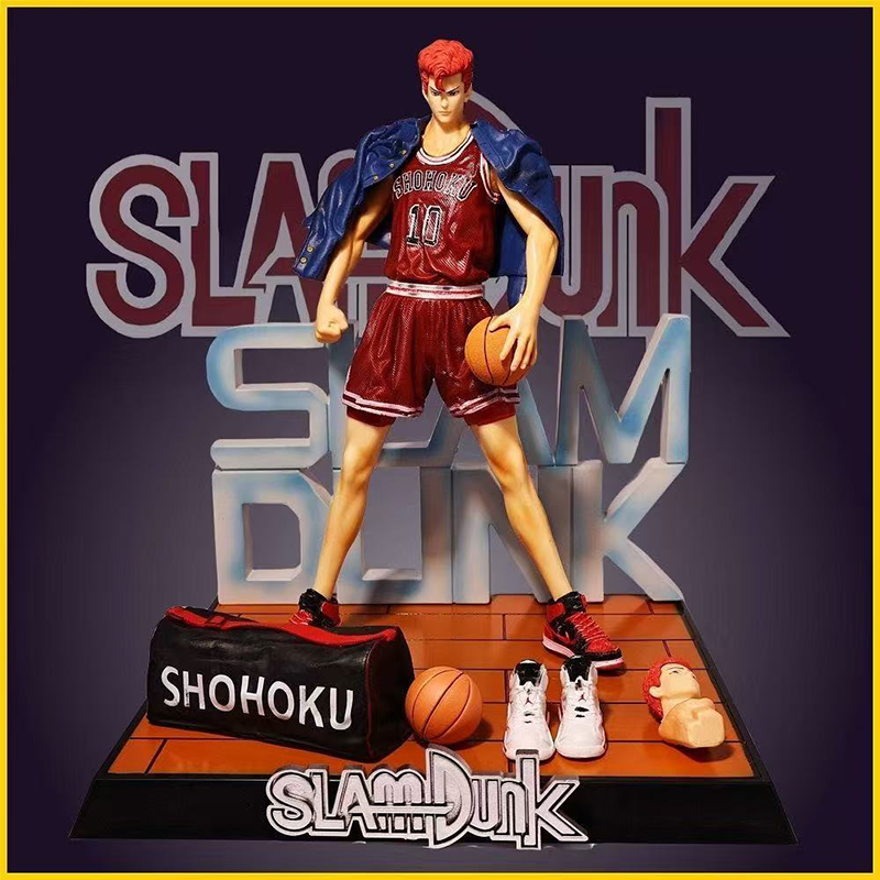 Slam Dunk Hanamichi Sakuragi Statue Action Figure Collection Premium Anime Model Toy Fans Collectors Decoration