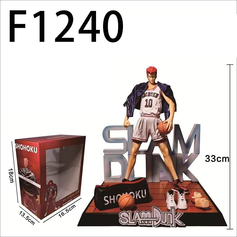 Slam Dunk Hanamichi Sakuragi Statue Action Figure Collection Premium Anime Model Toy Fans Collectors Decoration