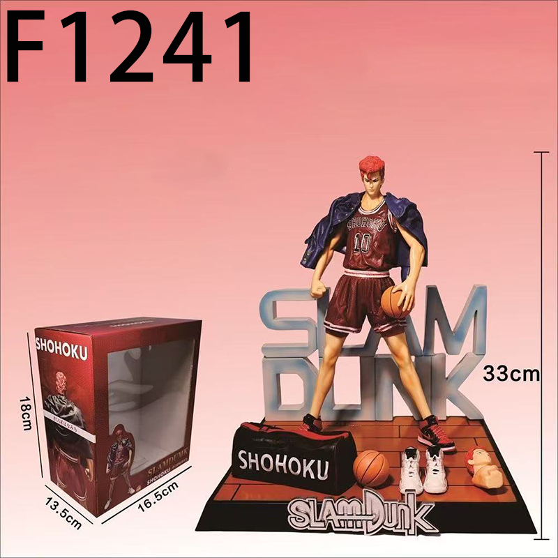 Slam Dunk Hanamichi Sakuragi Statue Action Figure Collection Premium Anime Model Toy Fans Collectors Decoration