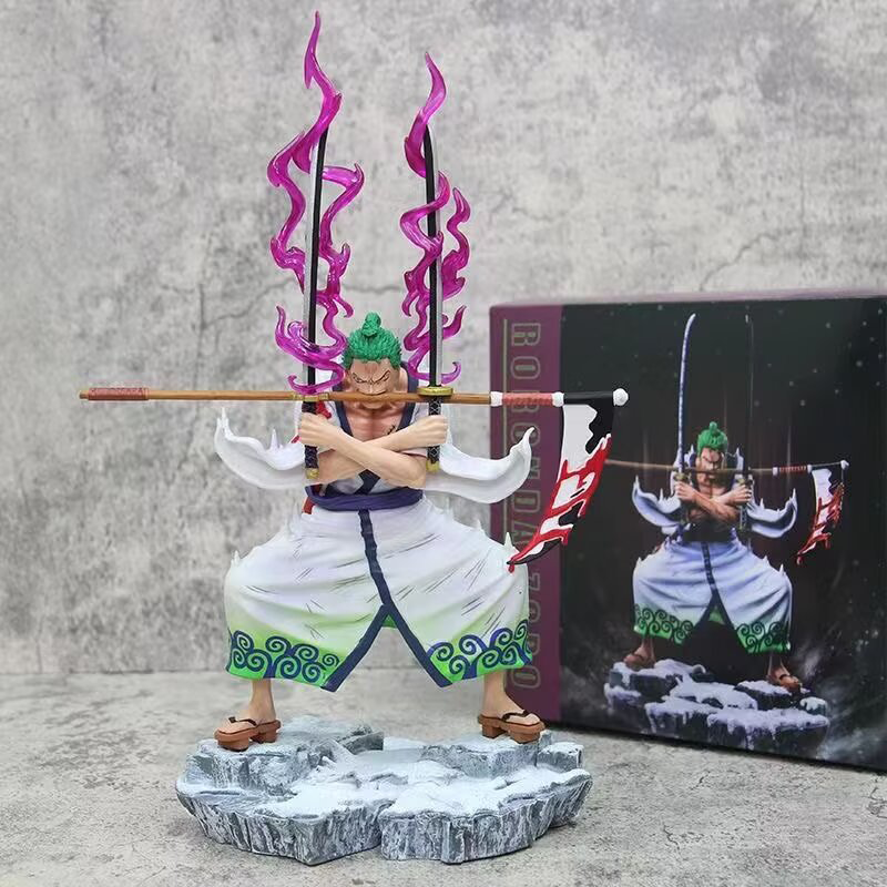One Piece Roronoa Zoro Statue Action Figure Collection Premium Anime Model Toy Fans Collectors Decoration