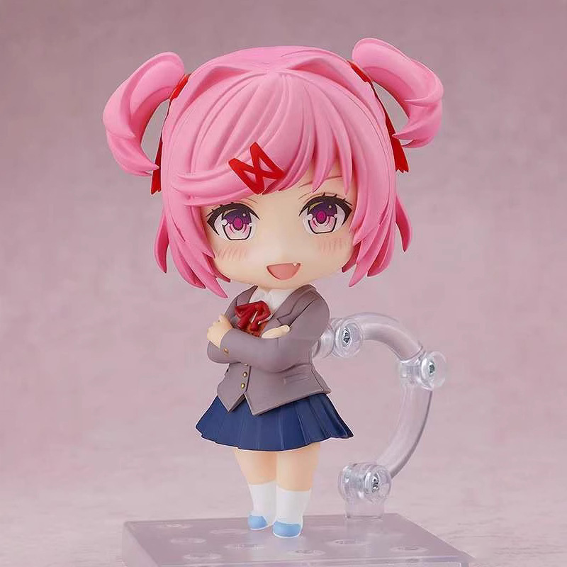 Doki Doki Literature Club Monika Yuri Sayori Natsuki Chibi Statue Action Figure Premium Anime Model Toy Fans Collectors Decoration