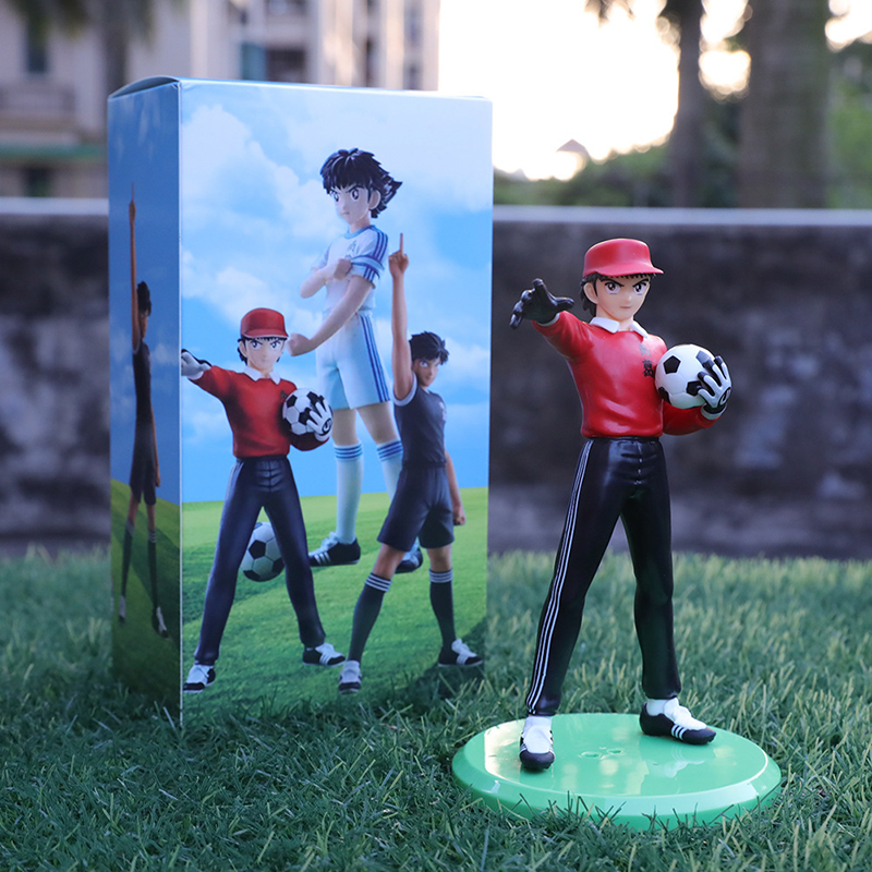 Captain Tsubasa Genzo Wakabayashi Tsubasa Ozora Kojiro Hyuga Statue Action Figure Collection Anime Model Toy Fans Decoration