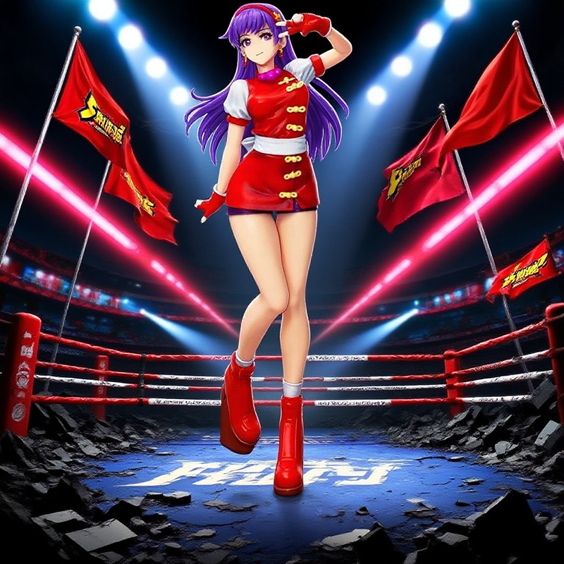 The King of Fighters Athena Asamiya Statue Action Figure Collection Premium Anime Model Toy Fans Collectors Decoration