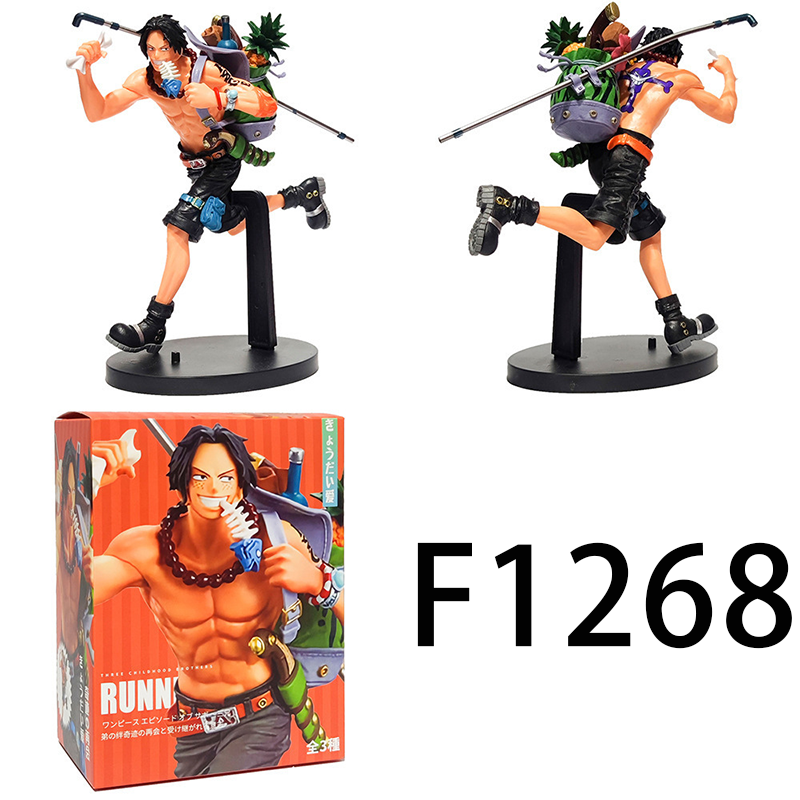 One Piece Luffy Sabo Ace Statue Action Figure Collection Premium Anime Model Toy Fans Collectors Decoration