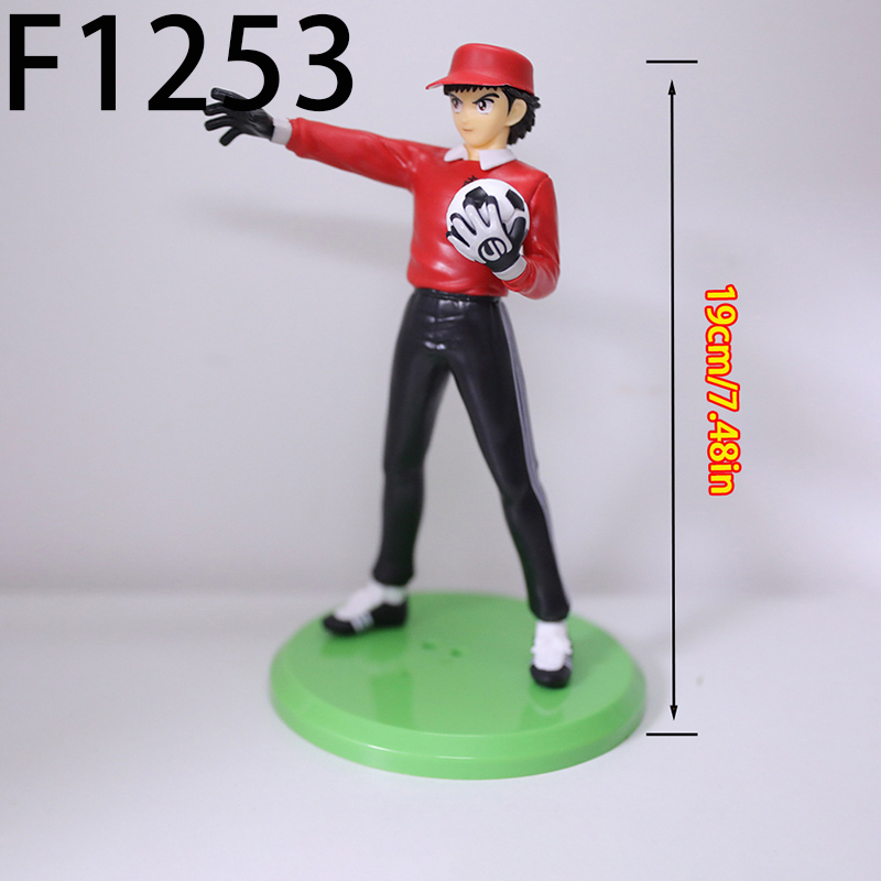 Captain Tsubasa Genzo Wakabayashi Tsubasa Ozora Kojiro Hyuga Statue Action Figure Collection Anime Model Toy Fans Decoration