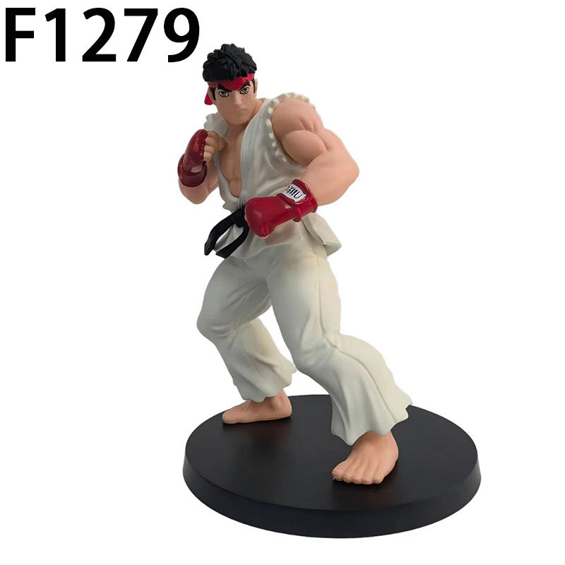 Street Fighter Ken Ryu Statue Action Figure Collection Premium Anime Game Model Toy Fans Collectors Decoration