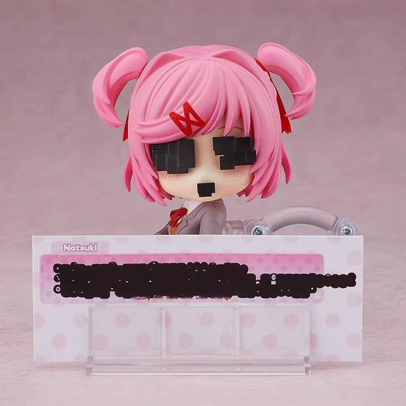 Doki Doki Literature Club Monika Yuri Sayori Natsuki Chibi Statue Action Figure Premium Anime Model Toy Fans Collectors Decoration