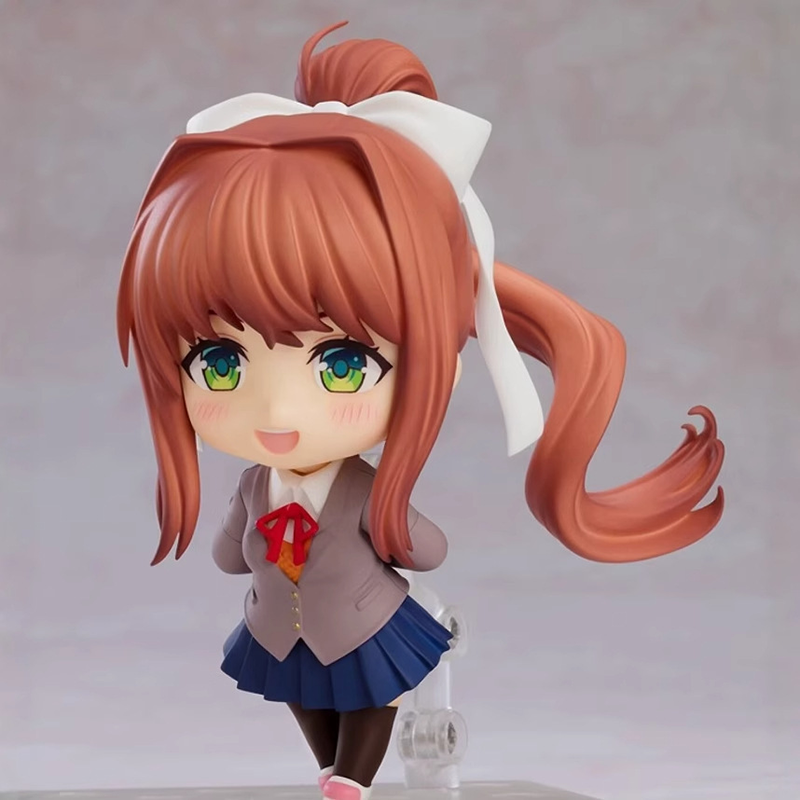 Doki Doki Literature Club Monika Yuri Sayori Natsuki Chibi Statue Action Figure Premium Anime Model Toy Fans Collectors Decoration