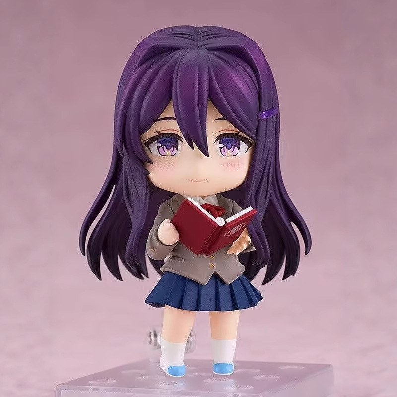 Doki Doki Literature Club Monika Yuri Sayori Natsuki Chibi Statue Action Figure Premium Anime Model Toy Fans Collectors Decoration