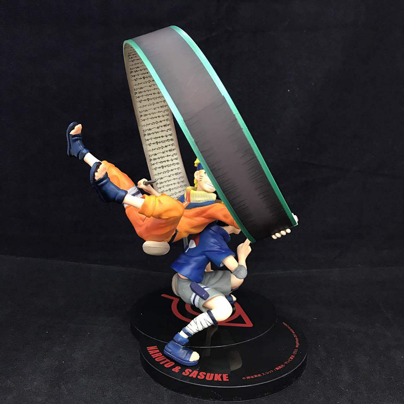 Naruto Shippuden Naruto Uzumaki Sasuke Uchiha Statue Action Figure Collection Premium Anime Model Toy Fans Collectors Decoration