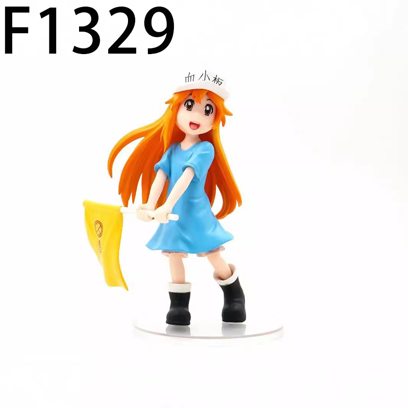 Cells at Work Red Blood Cell Platelet Statue Action Figure Collection Premium Anime Model Toy Fans Collectors Decoration