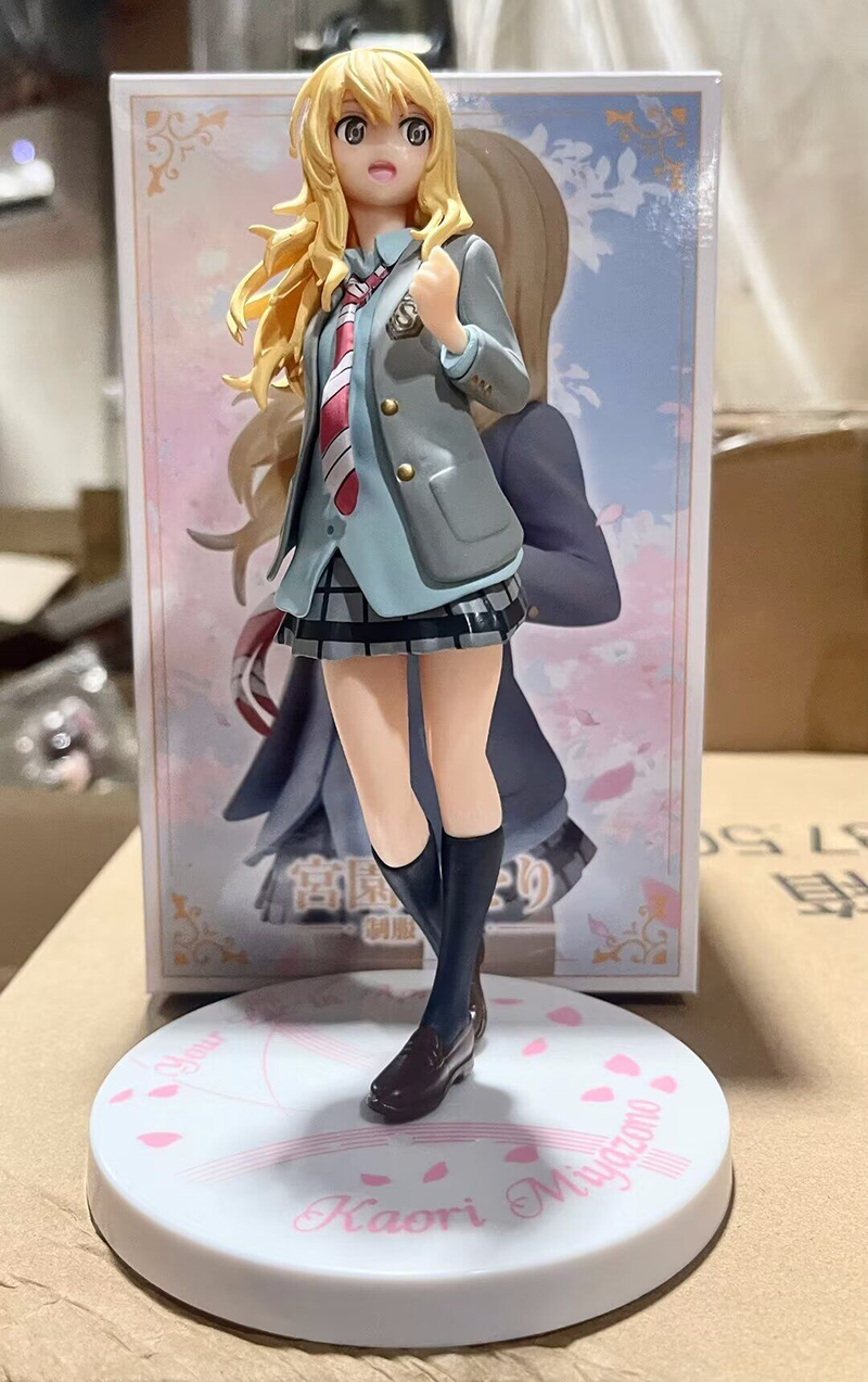 Your Lie in April Kaori Miyazono Statue Action Figure Collection Premium Anime Model Toy Fans Collectors Decoration