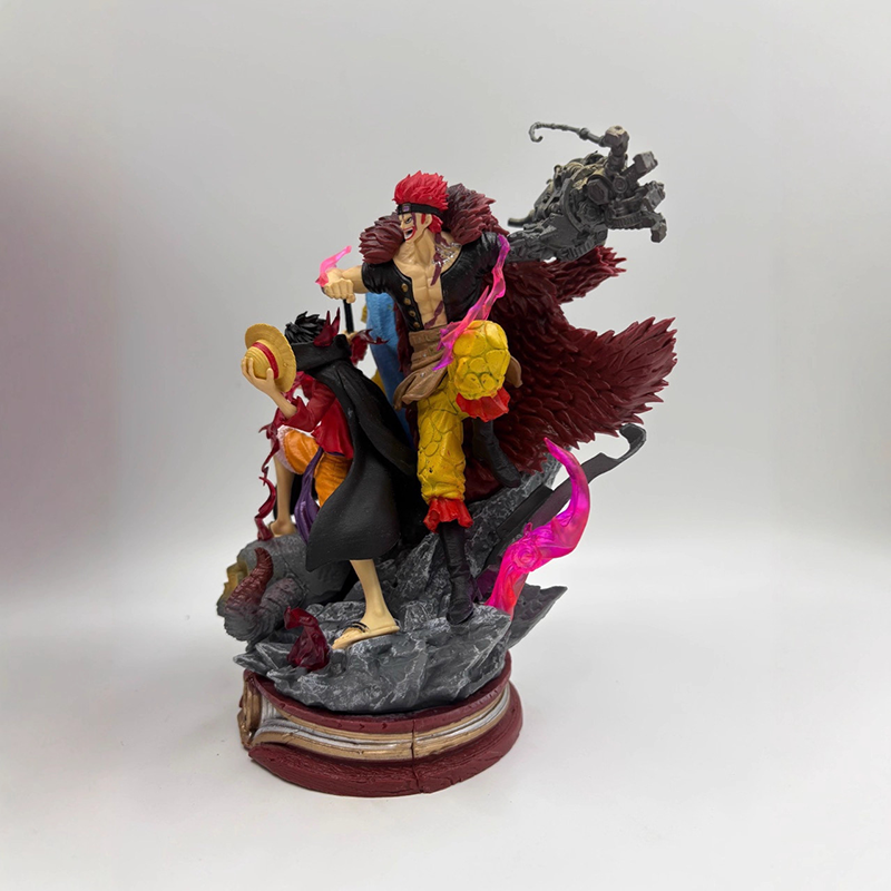 One Piece Three Captains Battle Pose Statue Action Figure Collection Premium Anime Model Toy Fans Collectors Decoration