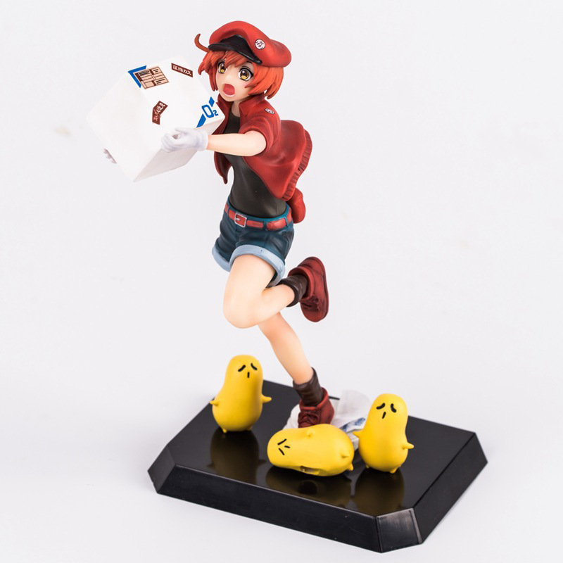 Cells at Work Red Blood Cell Platelet Statue Action Figure Collection Premium Anime Model Toy Fans Collectors Decoration