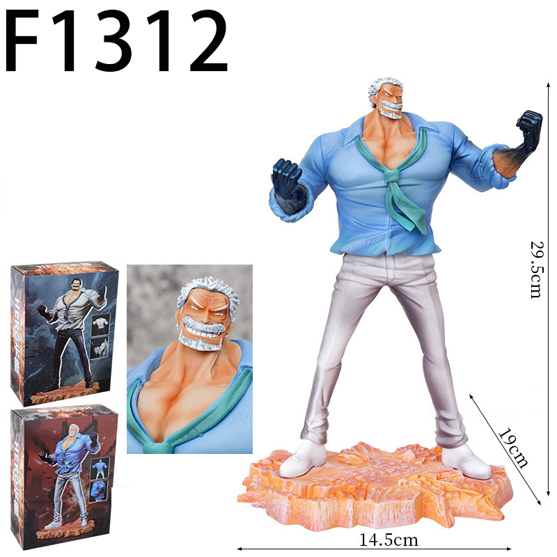 One Piece Monkey D Garp Statue Action Figure Collection Premium Anime Model Toy Fans Collectors Decoration