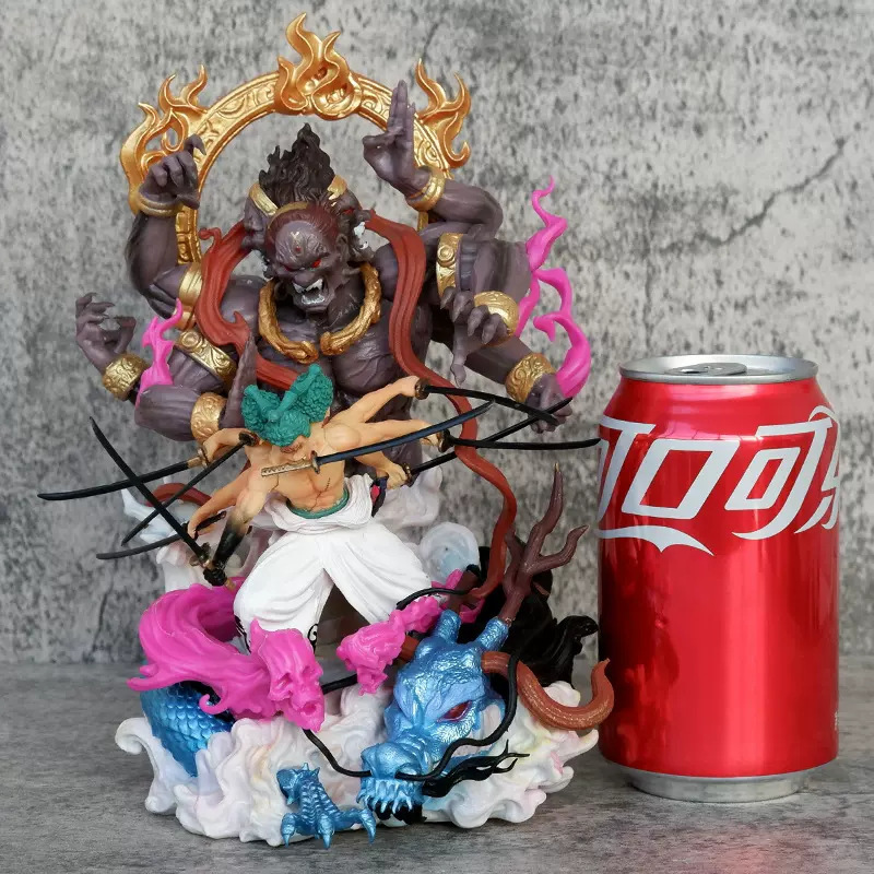 One Piece Roronoa Zoro Asura Statue Action Figure Collection Premium Anime Model Toy Fans Collectors Decoration