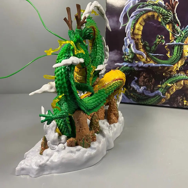 Dragon Ball Shenron Young Son Goku Statue Action Figure Collection Premium Anime Model Toy Fans Collectors Decoration