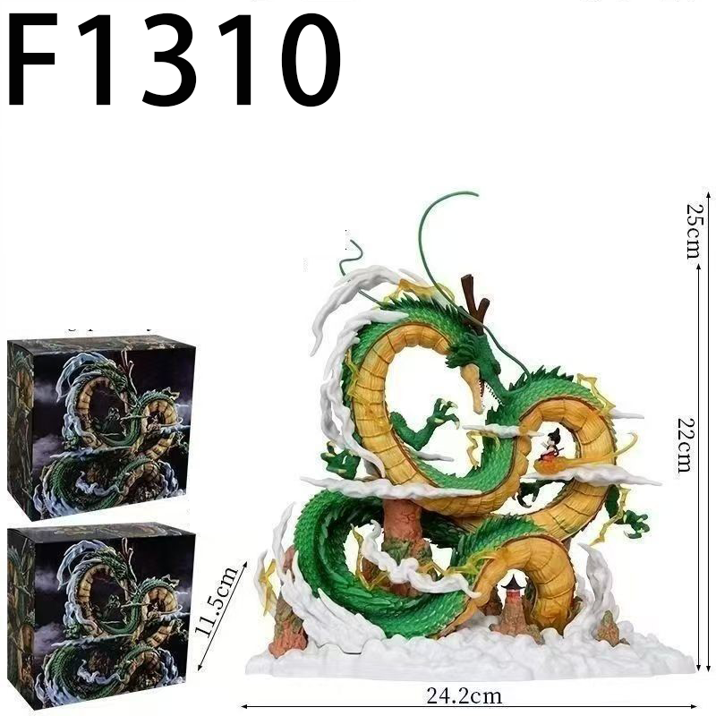 Dragon Ball Shenron Young Son Goku Statue Action Figure Collection Premium Anime Model Toy Fans Collectors Decoration