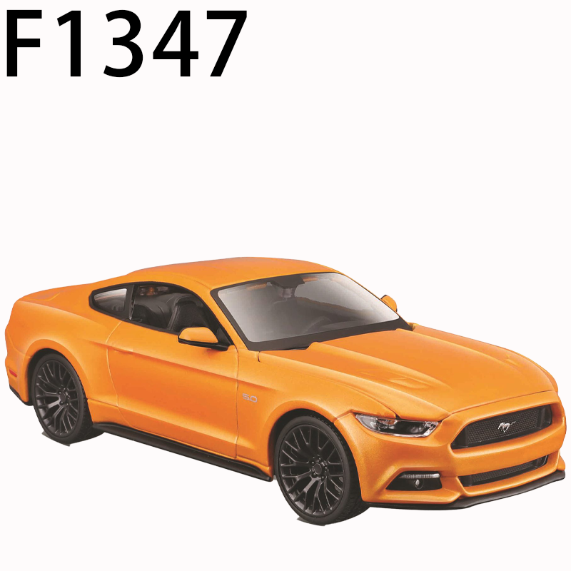 Ford Mustang 2014 2015 GT Diecast Car Model Collection Statue Premium Vehicle Scale Model Toy Fans Collectors Decoration