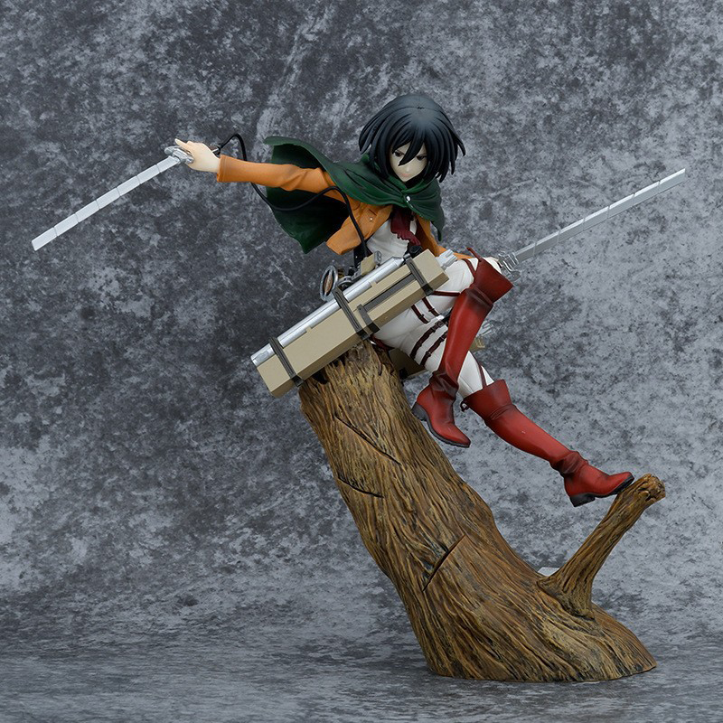 Attack on Titan Mikasa Ackerman Statue Action Figure Anime Collection Model Toy Japanese Anime Character Decoration Gift Fans