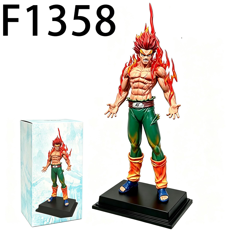 Naruto Might Guy Statue Action Figure Anime Collection Model Toy Japanese Anime Character Decoration Gift Fans