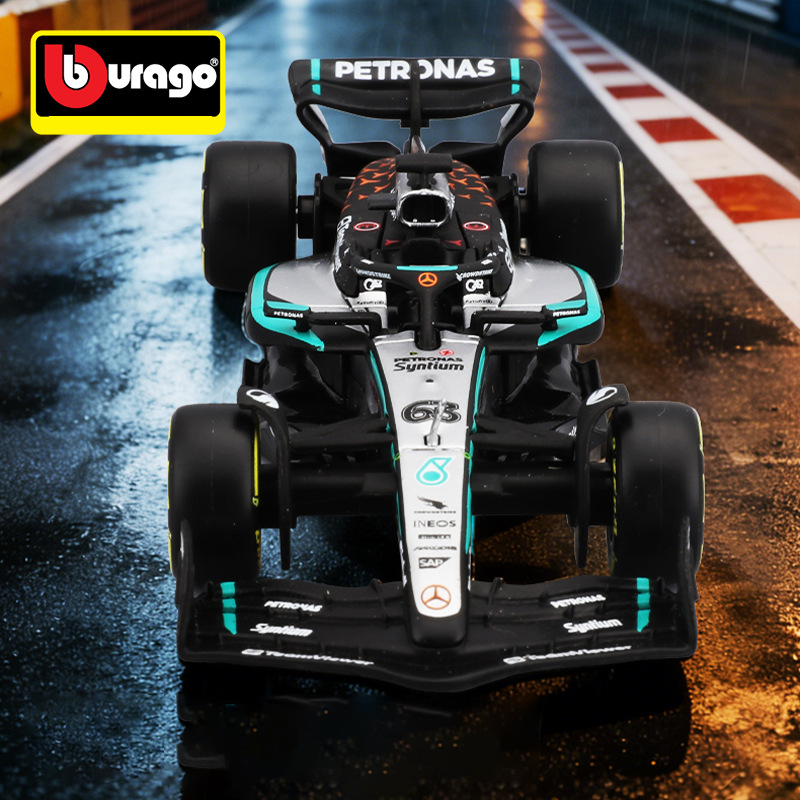 Mercedes W16 1:43 Scale Model Car No.12 British Grand Prix No.63 British Racing Collection Diecast Toy Car Model Collectors