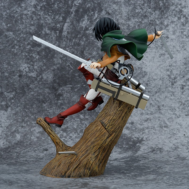 Attack on Titan Mikasa Ackerman Statue Action Figure Anime Collection Model Toy Japanese Anime Character Decoration Gift Fans